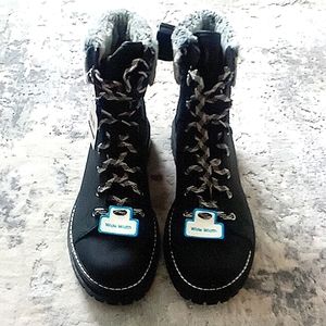 NWT black hiking boots by Time and Tru size 12 W